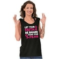 thumbnail image 3 of Breast Cancer Faith Bigger Than Fear Tank Top Tee Shirt Women Brisco Brands S, 3 of 6