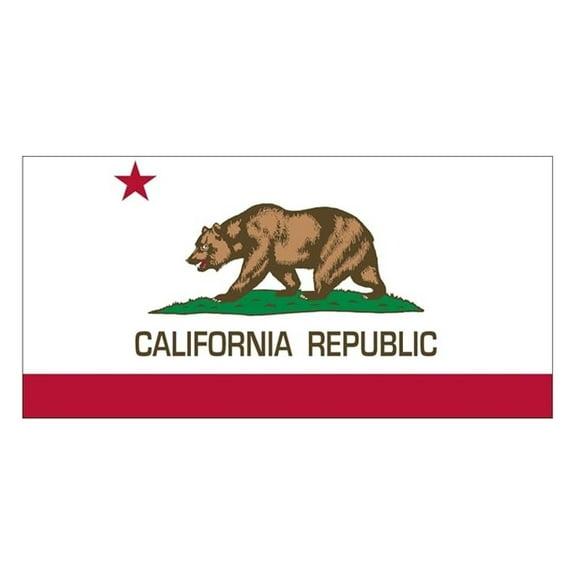 California Flag Beach Towel 60x30 Inches - 100% Cotton Large Beach Towel - California Bear Design - Quick Dry Bath Towel for Beach, Pool, Travel