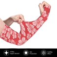 thumbnail image 3 of Balery Red Hibiscus Flower Cooling Arm Sleeves for Men & Women – Breathable, Moisture-Wicking Arm Sleeves for Women, Men & Kids, 3 of 8