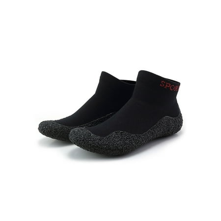 

Ritualay Unisex Sock Sneakers Anti-Slip Yoga Shoes Beach Socks Lightweight Casual Water Shoe Summer Athletic Knit Upper Black 7