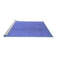 thumbnail image 2 of Ahgly Company Machine Washable Indoor Square Oriental Blue Industrial Area Rugs, 8' Square, 2 of 4