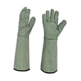 thumbnail image 1 of 2 piezas Guantes de jardinería Guantes de trabajo Protección Resistencia a los rasguños con mangas largas Probas de espinas para Verde, 1 of 8