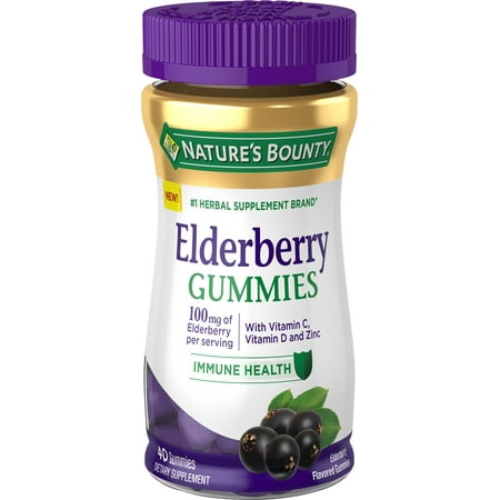 Photo 1 of 2 pack-Nature's Bounty Elderberry, 40 Gummies
