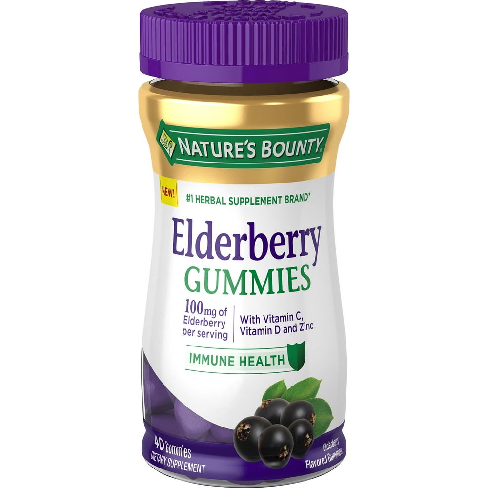 Nature's Bounty Elderberry, 40 Gummies