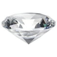thumbnail image 1 of Pesa de papel de cristal claro en forma de diamante, 80 mm (3.1") diamante artificial para regalos de cumpleaños, fiestas y bodas (transparente), 1 of 7
