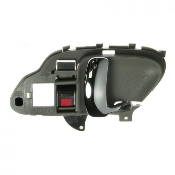 TRQ Gray & Chrome Inside Interior Door Handle RH for Tahoe Suburban Pickup Truck DHA49404