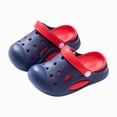 thumbnail image 5 of HCNTES Kids Non-Slip Casual Slides Soft Sandals Spring Summer Water Shoes for Children Beach Pool Shower Homewear(Z01-Navy,11), 5 of 5