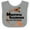 Heather and White, variant on Inktastic Multiple Sclerosis Awareness Butterfly Ribbon Boys or Girls Baby Bib