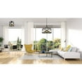 thumbnail image 3 of Z Lite 481P24-MB-OBR 24 in. Malcalester 6 Light Matte Black & Olde Brass Pendant Ceiling Light, 3 of 5