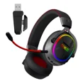 thumbnail image 1 of Audífonos Gamer para inalámbricos,con micrófono de cancelación de Ruido Sonido Envolvente Virtual 7.1, 2.4G de Baja latencia, con Conector USB y Type-c, Bluetooth 5.3 para PC, Consola Oxs G2 Negro, 1 of 8
