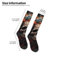 thumbnail image 2 of Fuzoiu Vintage Butterfly Flower Skull Print Adult Stockings,Crew Socks,Unisex Fashion Socks, Casual Sports Socks,Comfortable Crew Socks for Everyday Wear and Sports, 2 of 6