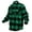 Green Plaid, variant on Extra Heavyweight Buffalo Plaid Flannel Shirt, Red / White / Blue Plaid, S