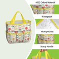 thumbnail image 4 of Garden Tool Bag,Pioneer Flower Floral Print Pattern Garden Tool Organizer,Garden Gifts,Waterproof Multi-Pocket Garden Tool Storage 11.8x5.5x11.4 Inch(Tools NOT Included), 4 of 6