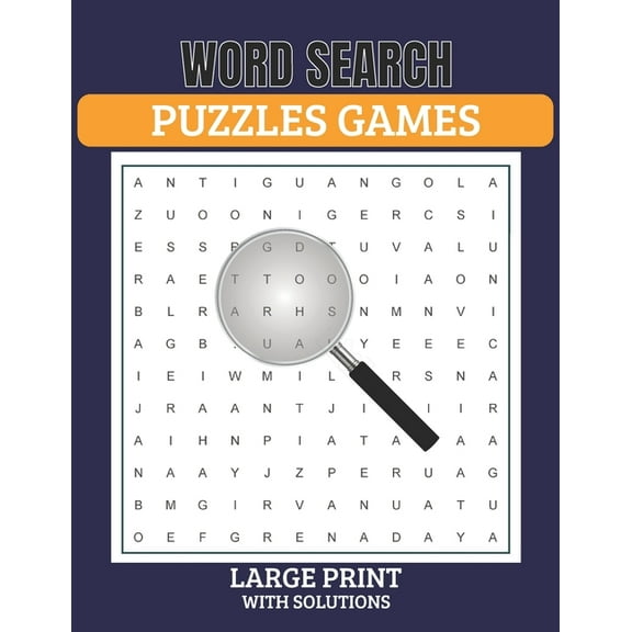 Word Search Puzzles Game Large Print with Solutions: Word Search Book for Adults, Teens 100 Puzzles with Solutions Cleverly Hidden Word Searches Fun While Keeping Your Brain Happy & Healthy 8.5x11 inc