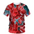 thumbnail image 1 of T-Shirt d'Été Imprimé 3d Hip Hop Horror Blood Manches Courtes Mode Alternative Tendance Ample Qualité Col Rond, 1 of 5
