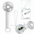 thumbnail image 2 of Mini Hand-Held Fan Portable Folding Desk Fan Cooler Cooling Usb Rechargeable Fan, 2 of 6