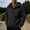 Black, variant on Men's Cargo Pocket Contrast Panel Color Block Hooded Jacket, Casual Windbreaker, Outdoor Adventure Urban Street Trendy Male Wear Black M