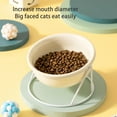 thumbnail image 6 of GadgetVLot Ceramic Cat Food Bowl Kitty Bowl Tilted Raised Cat Water Bowl Pet Supplies Slanted Elevated Cat Bowl, 6 of 12