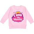 thumbnail image 2 of Inktastic I Love My Mommy Girls Toddler Sweatshirt, 2 of 4