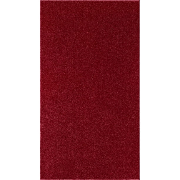 American Bright American Bright Solid Color Area Rugs Burgundy - 2' x 3 ...