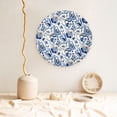 thumbnail image 5 of Wukai Blue Paisley Print Decorative Plate for Display,Bone China Decorative Plate, Ceramic Dinner Plate with Stand, Vertical Ceramic Plate-10in, 5 of 6