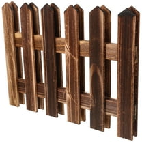 CATIEBYE Light Brown Wooden Garden Fence for Outdoor Yard Decoration and Landscape Privacy