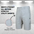 thumbnail image 3 of Men's 6 Pocket All Motion Stretch Utility Golf Shorts (32-42), 3 of 7