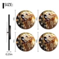 thumbnail image 2 of Non-Ticking Silent Wall Clocks Battery Operated Personalized Decor Clock for Living Room,Bedroom-Golden Retriever With Happy Face And Butterflies Flying Around(16inch), 2 of 4