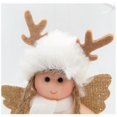 thumbnail image 2 of Christmas Angel Ornaments - Cute Doll Christmas Tree Ornaments Decor - Hat & Cloth for Girls Birthday Party Decorations - Reindeer Angel（White）, 2 of 3