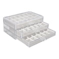 thumbnail image 1 of Rock Display Box Rock Display Case 3 Drawers Rock Collection Box 54 Grids Rock., 1 of 8