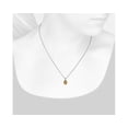 thumbnail image 3 of 2.10 T.C.W Oval Cut Citrine Gemstone Natural Diamond Latest Designer Necklace for her Solid 18K White Gold With 18 inches Chain, 3 of 6