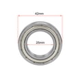 thumbnail image 4 of 6905Z Ball Bearing 25x42x9mm Single Shielded Chrome Steel Bearings 5pcs, 4 of 5