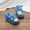 Sky Blue, variant on KANG Boys Cozy Animal Themed Closed Back Slippers Winter Warm Shoes For Kids Indoor Outdoor Soft Sole Non Slip