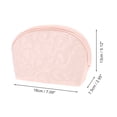 thumbnail image 2 of Unique Bargains 1 Pc Shell Shape Heart Makeup Bag Pink PU, 2 of 4