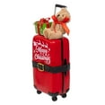 thumbnail image 5 of Kurt Adler 10.5-Inch Fabriché Santa with Red Luggage, 2-Piece Set, 5 of 7
