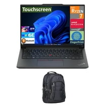 Lenovo Thinkpad E14 G6 Business Laptop 14.0in IPS WUXGA Display (AMD Ryzen 7 7735U, 64GB DDR5, 512GB PCIe SSD, AMD Radeon, Fingerprint, 2 Thunderbolt 4, WiFi 6E, Win 11 Pro) w/Premium Backpack