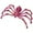 Red, variant on 3D Printed Hell Skeleton Wolf Spider, Movable Contraction Spider Toy Ornament, Halloween Spider Decorations, Desktop 3D Printed Wolf Spider Toy for Halloween Decor