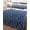 Blue, variant on Quilts Queen Size Bedding Set, Modern Black Grey Reversible Summer Quilt 3 Pieces, Abstract Ombre Geometric Morocco Lightweight Bedspreads Coverlets with 2 Pillow Shams for All Seasons