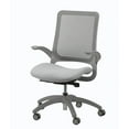 thumbnail image 2 of Eurotech Hawk Mesh Mid-Back Task Chair, Gray, 2 of 3