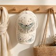 thumbnail image 4 of Forestwhale 3D Beaded Luna Moth Hat Rhinestone Celestial Baseball Cap Witchy Adjustable Sun Hat for Bohemian Style, 4 of 5