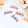 thumbnail image 5 of Raindrops Red Plastic Cake Topper for Birthday Cake Decor Use Adds Festive Atmosphere to Parties and Cakes 100 Pieces, 5 of 8