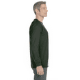 thumbnail image 5 of Gildan Ultra Cotton Crewneck T-Shirt for Men, Long Sleeve Classic Fit Forest Green Tee, 3XL, 5 of 6