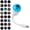 G005- Clear (24pc Lamp Panel), variant on Led Background Ambient Wall Spotlight, Holographic Night Light Projector, Galaxy Projector, Star Projector for Bedroom, 3 Pack Interchangeable Lens Sets, Tool Free No Wiring