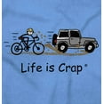 thumbnail image 2 of Biker Splashed Car Bicycle Ride Men's Graphic T Shirt Tees Brisco Brands L, 2 of 6