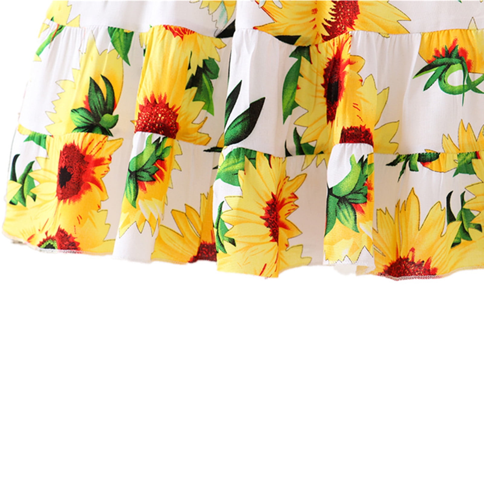 Blue Gillet and Yellow Dress Girls Set