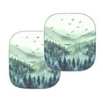 thumbnail image 7 of Jeiento Forest Print Car Sun Shade for Windshield Foldable 2-Piece Car Sunshades Auto Sun Heat and UV Rays Blocker Soft Interior Accessories for Sun Heat Universal Vehicle Accessories, 7 of 7