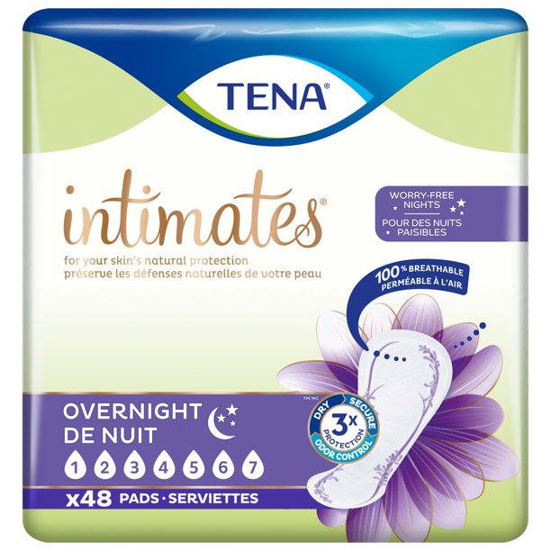 Tena Intimates Overnight Pad, 48 Count - Walmart.com - Walmart.com