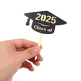 thumbnail image 5 of Masteelf Elegant Black Plastic Cake Toppers for Graduation Season Decoration Easy to Use and 6pcs, 5 of 8