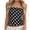 Black, variant on HAiming Off the Shoulder Tops for Women Sleeveless Polka Dot Slim Cropped Wrap Shirts Casual Trendy Tee Vacation Going out Blouses