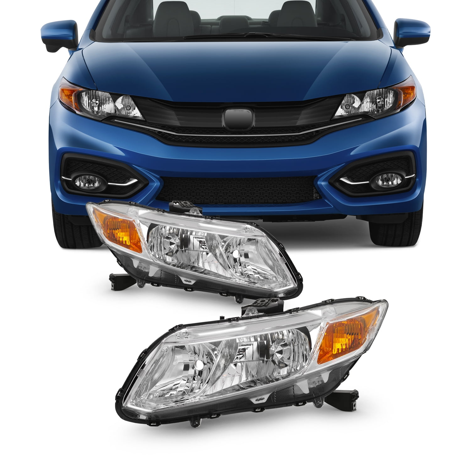 Pair:2 New Front LH and RH Wheel Hub Bearings for Acura Integra Honda Civic CRX 